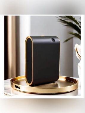 Intelligent Waterless Essential Oil Diffuser with WiFi- Black and Gold